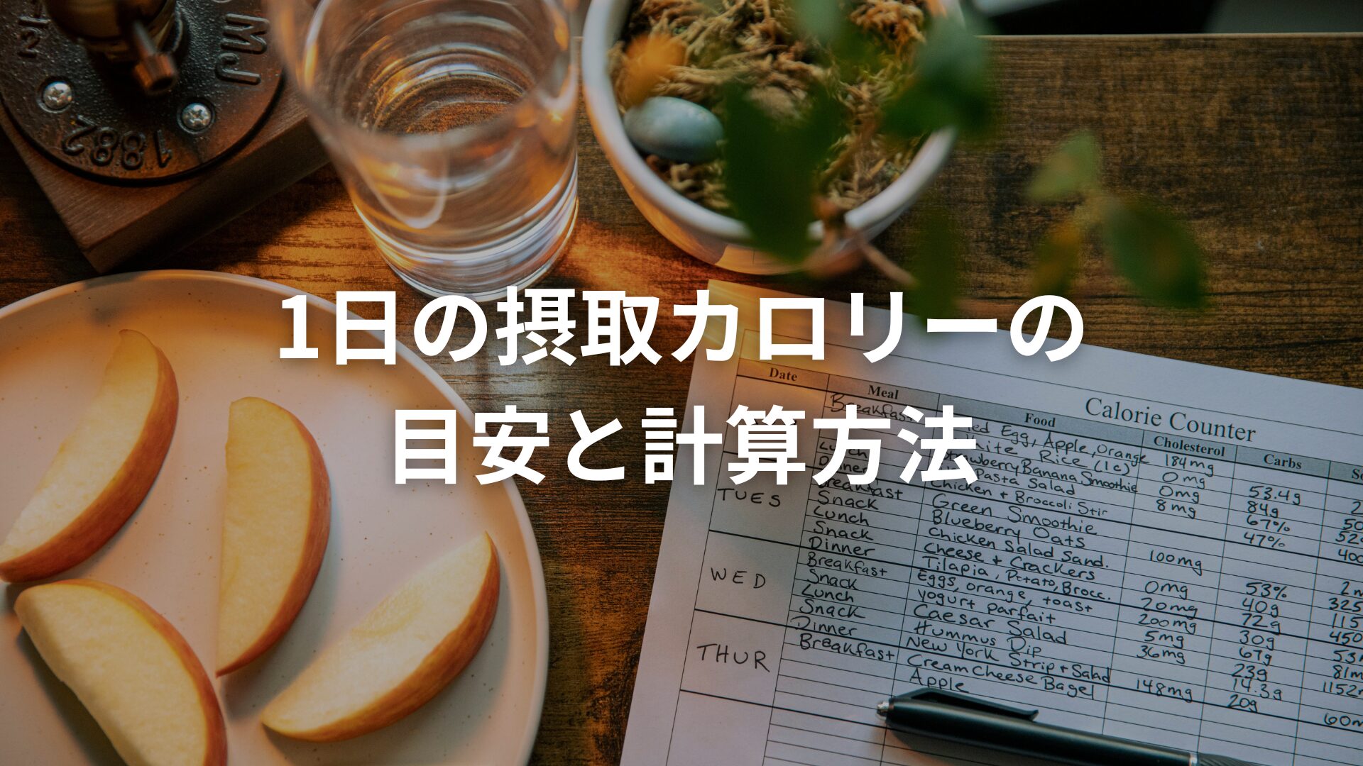 【年代別】1日の摂取カロリーの目安と計算方法